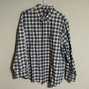 Daniel Cremieux Long-Sleeve Button Down Shirt, Size XL, Blue/Red/White